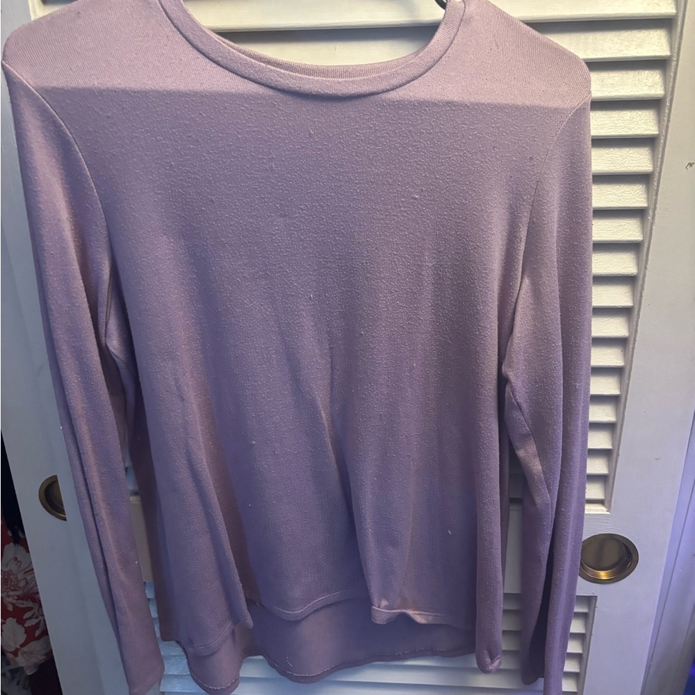 American Eagle Outfitters Lilac Long Sleeve Top